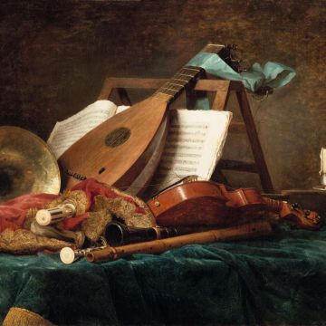 Les attributs de la musique, Anne Vallayer-Coster, 1770